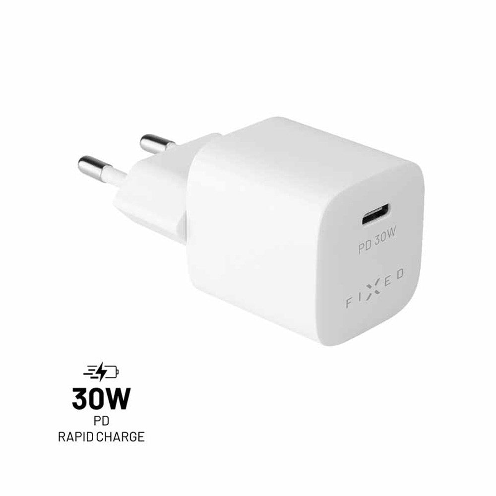 Fast Super Rask mini 30W Lader USB-C - Hvit