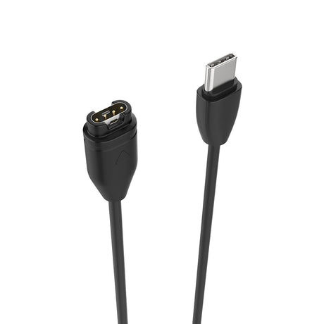 Fixed USB-C Ladekabel for Garmin Smartwatch - Svart