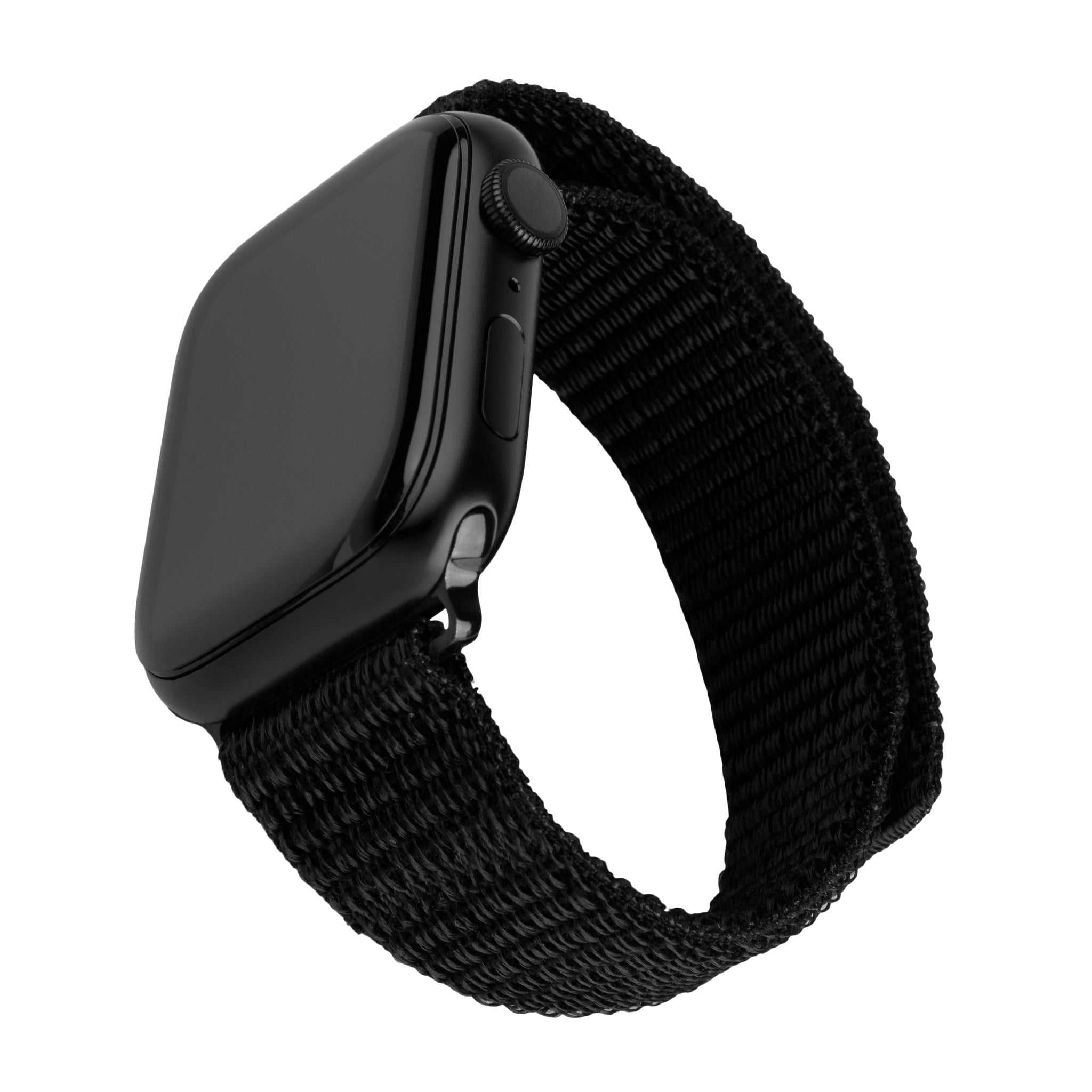 Apple Watch (42/44/SE/45/46/49mm) Fixed Nylonreim - Svart