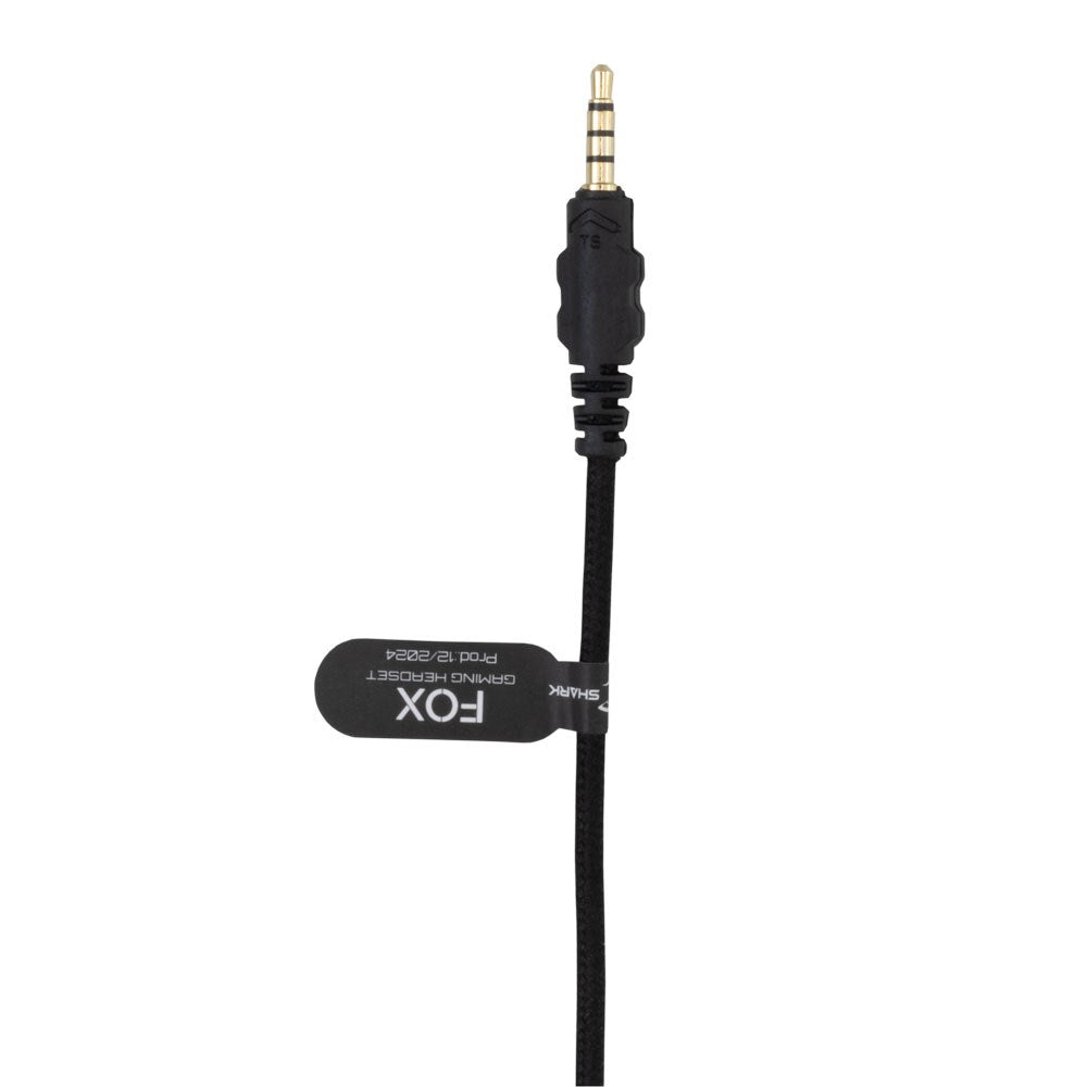 White Shark FOX Over-Ear Gaming Headset - Svart