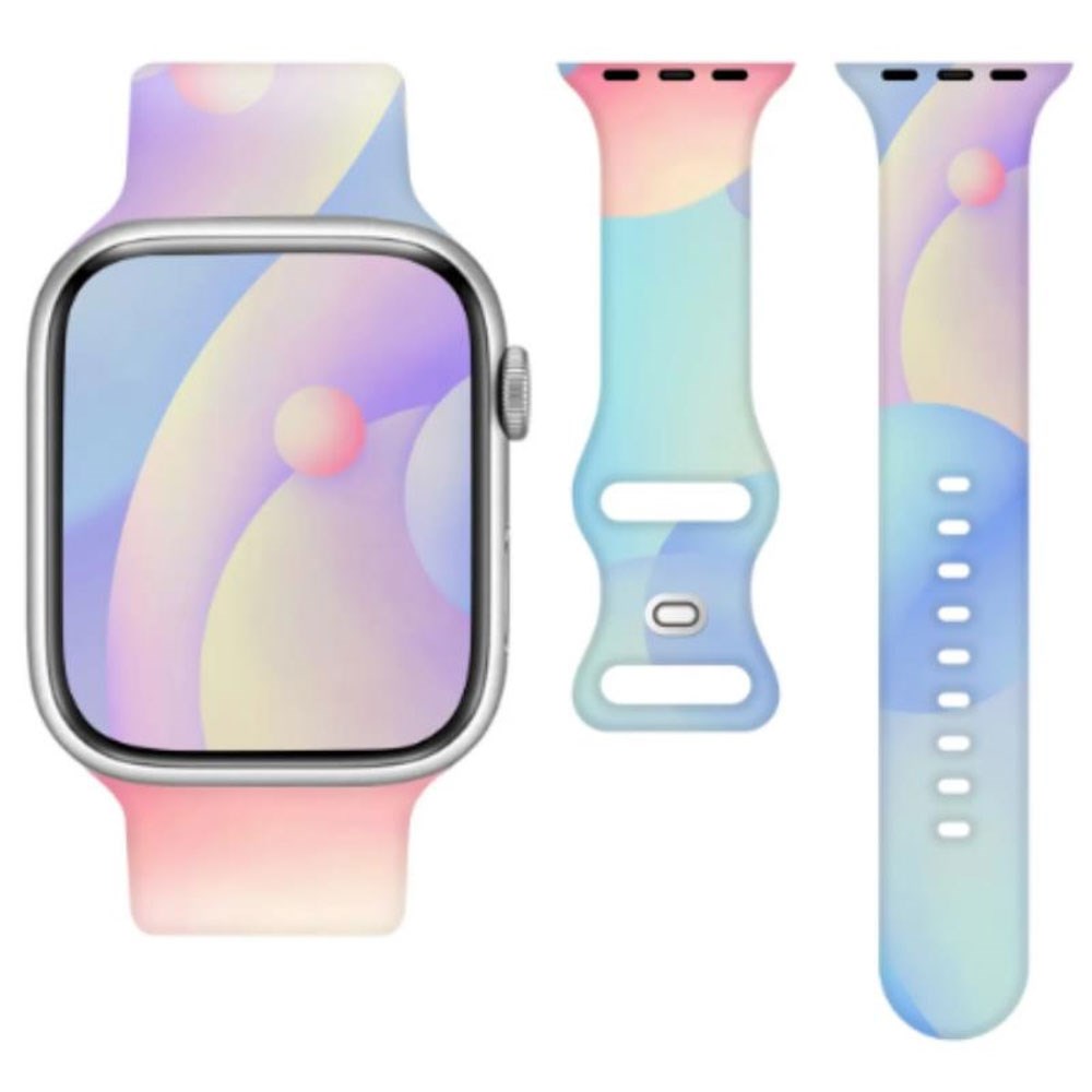 Apple Watch (38/40/SE/41/42mm) Telcon Silikon Reim - Flerfarget