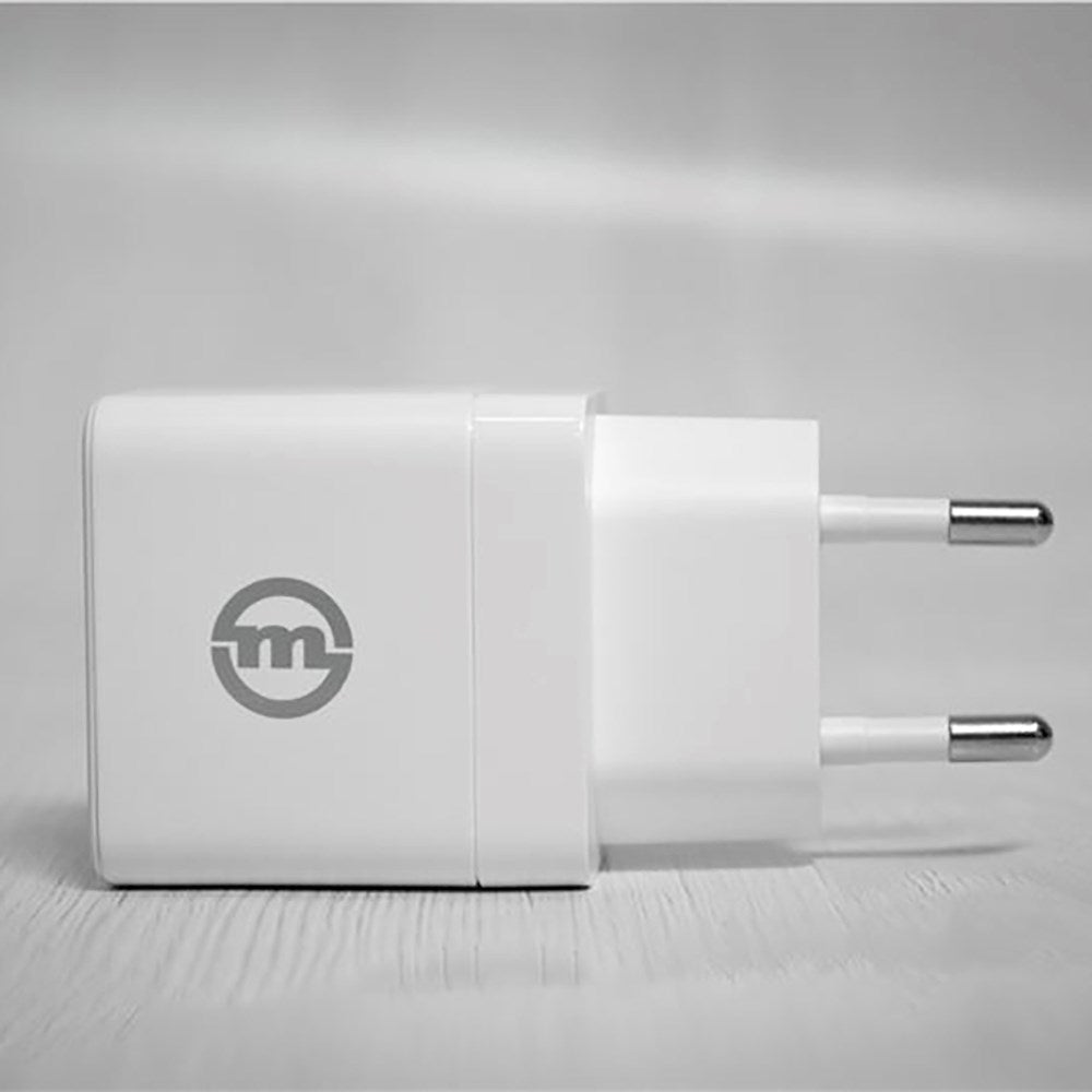 Mobile Origin 35W Super Charger GaN Vegglader med 2x USB-C - Hvit