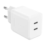 Upström ËESSENTIALS PD 35W Resirkulert Plast Vegglader med 2 x USB-C - Hvit