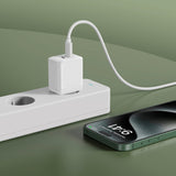 Upström ËESSENTIALS PD 35W Resirkulert Plast Vegglader med 2 x USB-C - Hvit