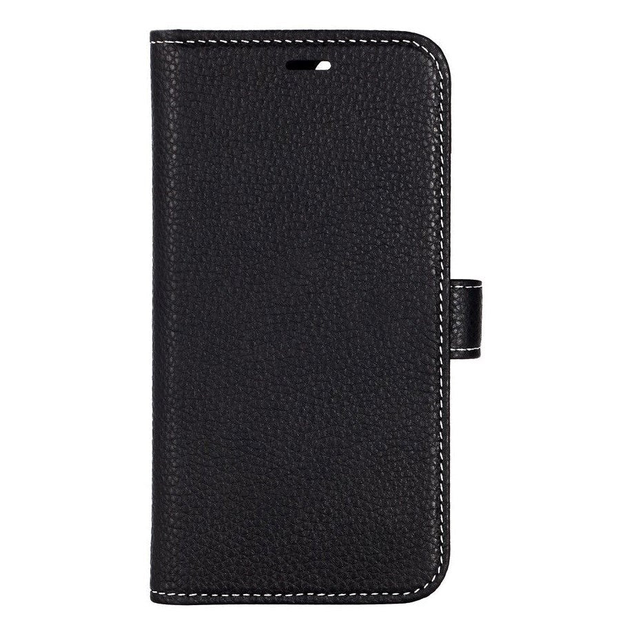 iPhone 12 / 12 Pro GEAR ONSALA Wallet Ekte Skinndeksel Lommebok - Svart