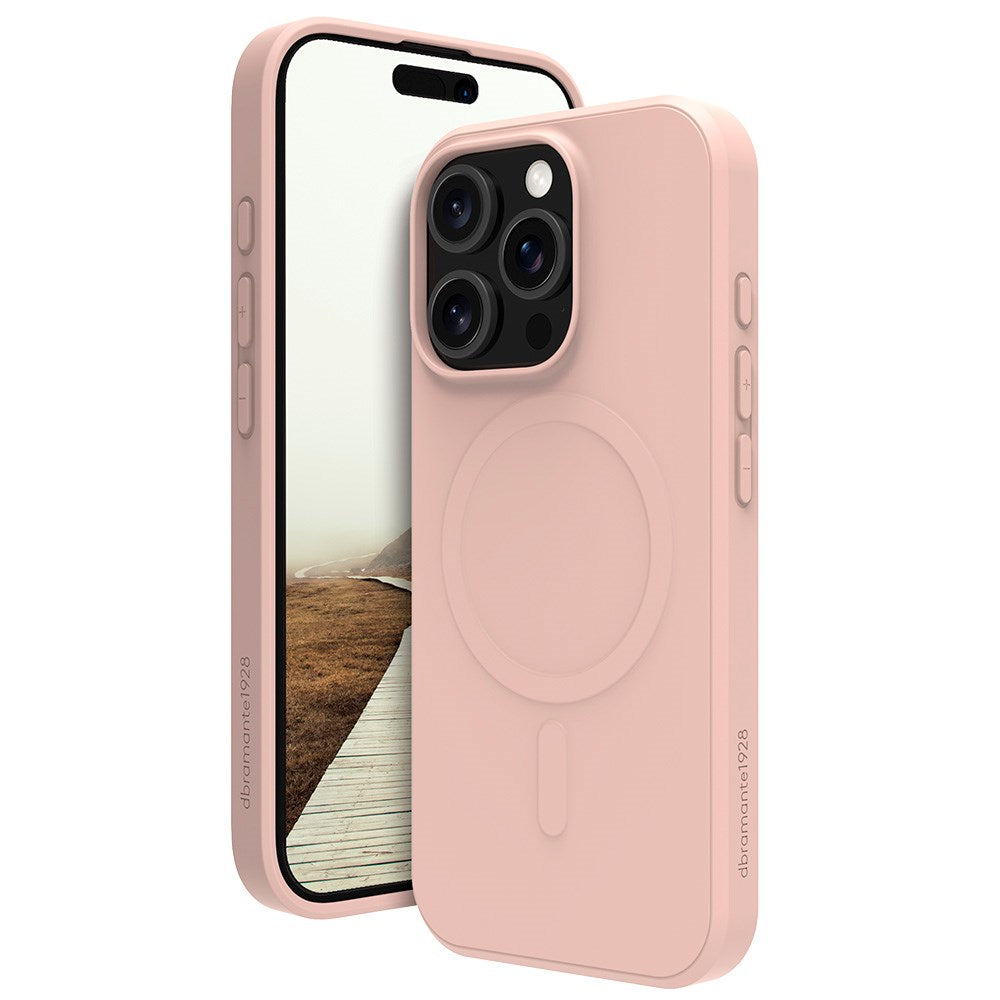 iPhone 16 Pro dbramante1928 Greenland Deksel - 100% Resirkulert Plast - MagSafe Kompatibel - Pink Sand