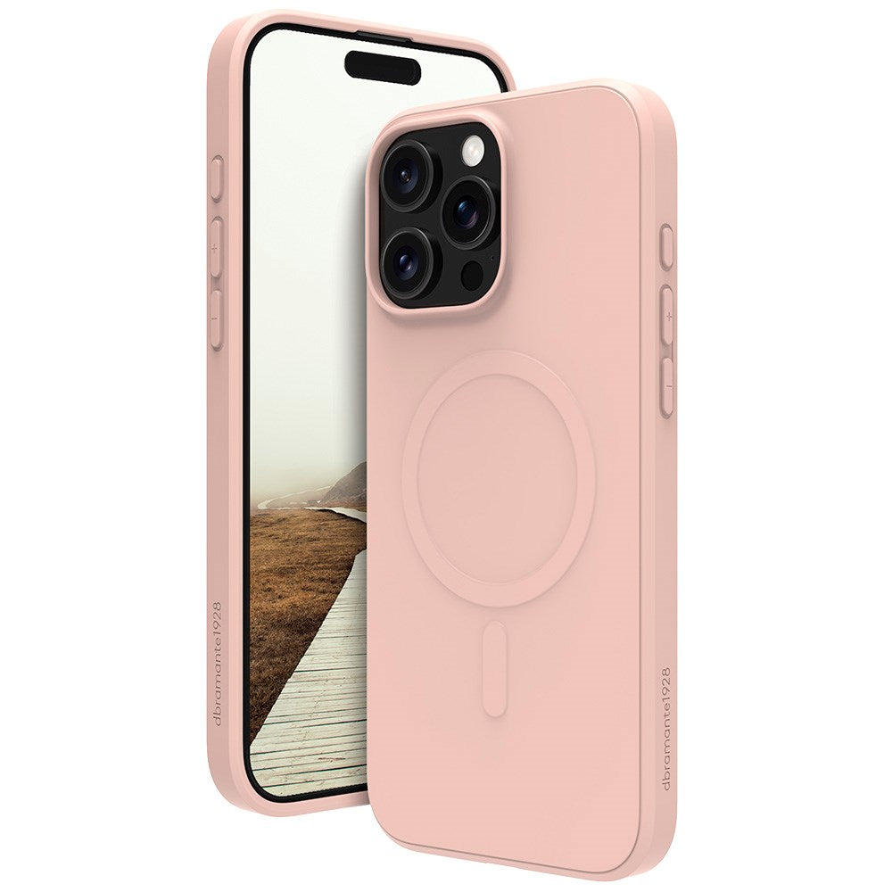 iPhone 16 Pro Max dbramante1928 Greenland Deksel - 100% Resirkulert Plast - MagSafe Kompatibel - Pink Sand