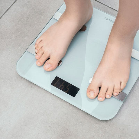 Forever AS-100 Smart Scale - Bluetooth Kroppsanalyse Badevekt - Svart