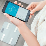 Forever AS-100 Smart Scale - Bluetooth Kroppsanalyse Badevekt - Svart