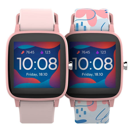 Forever IGO Pro JW-200 Smartwatch for Barn med Pulsmåler, Kropstemperatur & Skritteller - Rosa