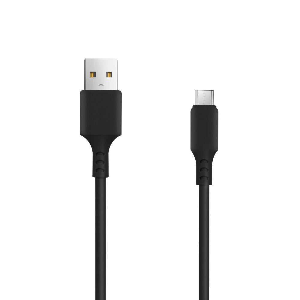 Setty USB-A til Micro USB Kabel 2A - 1,8m - Svart