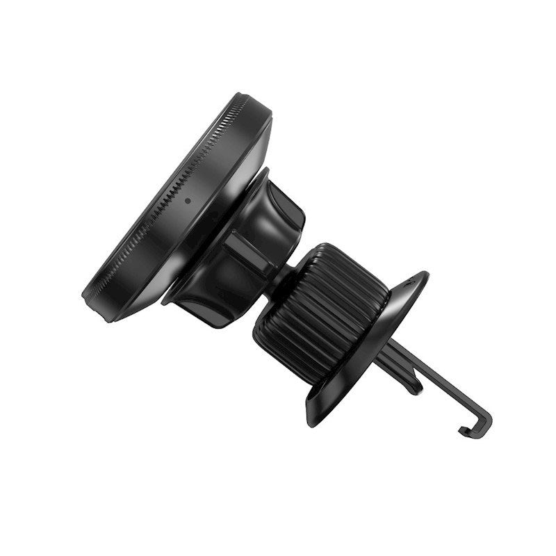 XO CX025 Magnetisk Bilventil Telefonholder - 15W Trådløs Lading - MagSafe Kompatibel - Svart