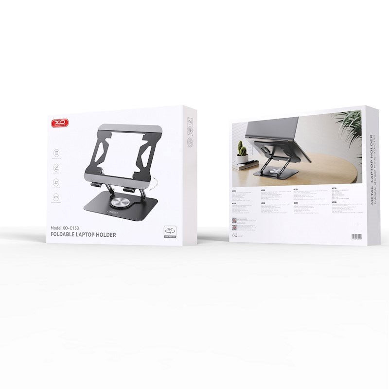 XO Justerbart Laptopstativ – Maks. 17,3" – Grå