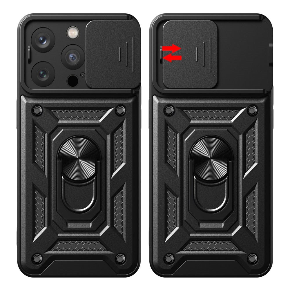 iPhone 17e / 16e TFO Defender Slide Deksel - Svart