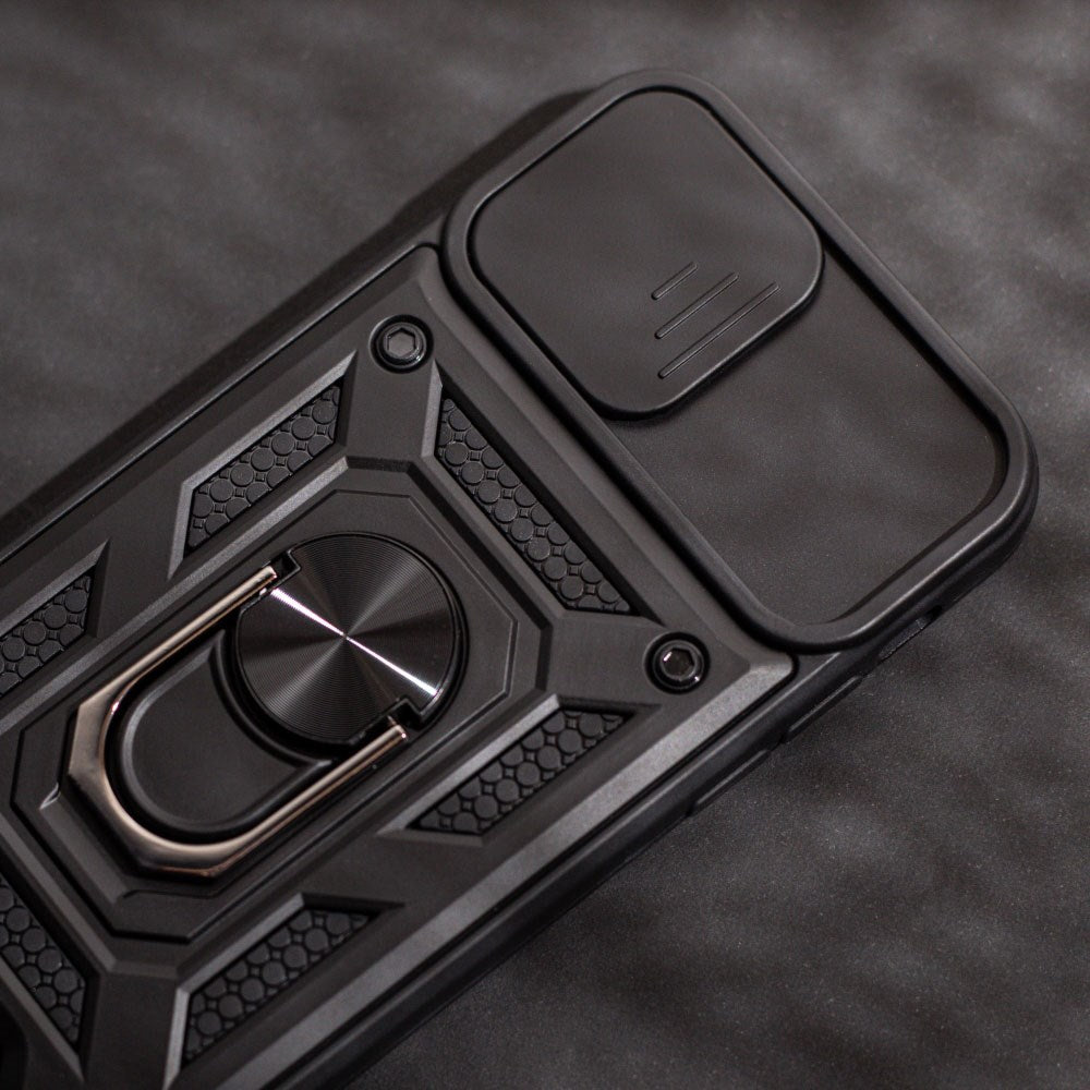 iPhone 17e / 16e TFO Defender Slide Deksel - Svart