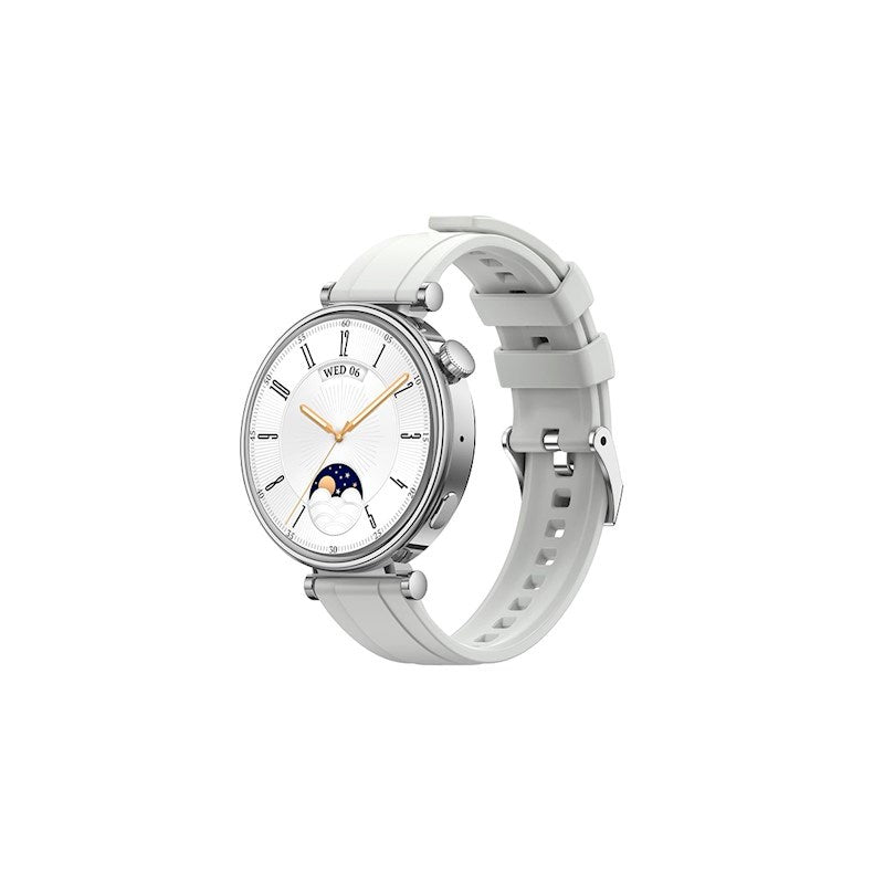 XO GT4 Mini Smartwatch med Utskiftbare Urskiver - Sølv