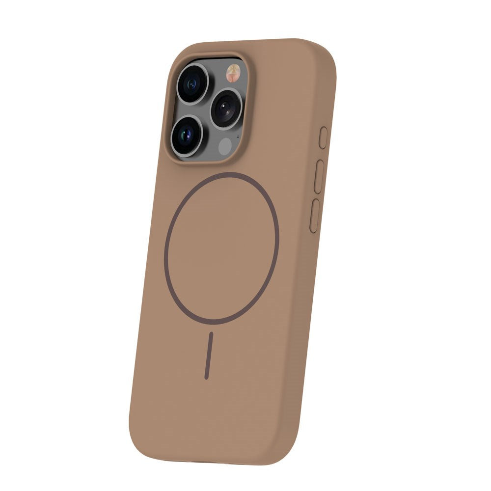 iPhone 12/12 Pro Silicone Thin Deksel - MagSafe Kompatibel - Brun