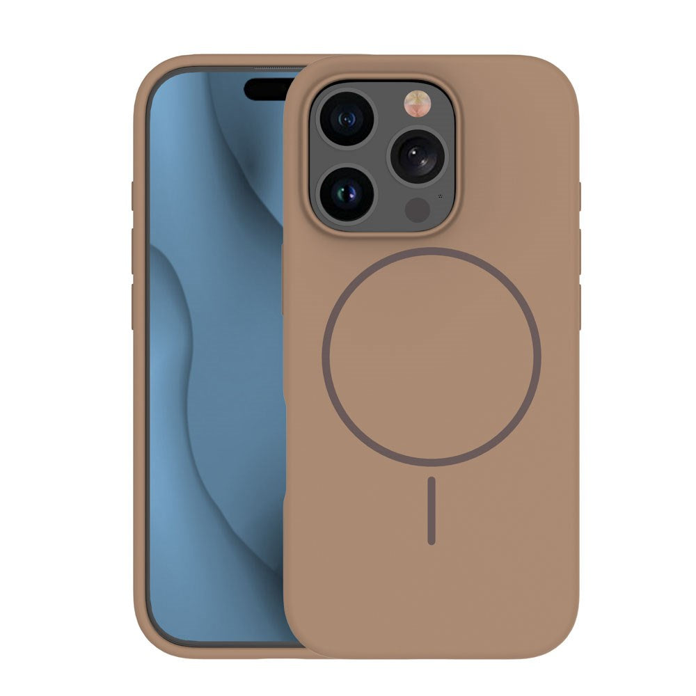 iPhone 12/12 Pro Silicone Thin Deksel - MagSafe Kompatibel - Brun