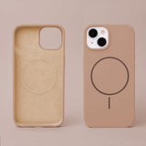 iPhone 16 Silicone Thin Deksel - MagSafe Kompatibel - Brun