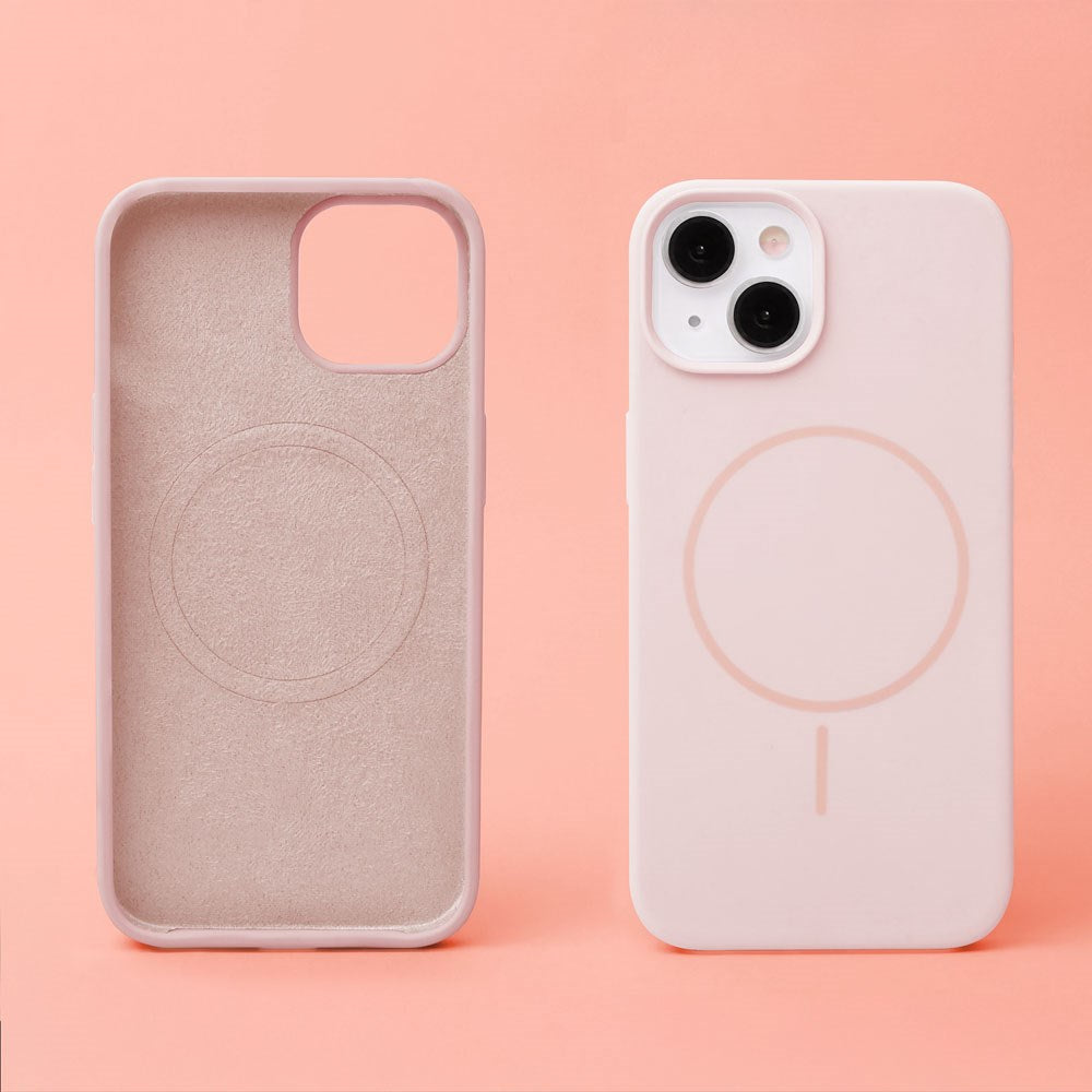 iPhone 14 Pro Silicone Thin Deksel - MagSafe Kompatibel - Rosa