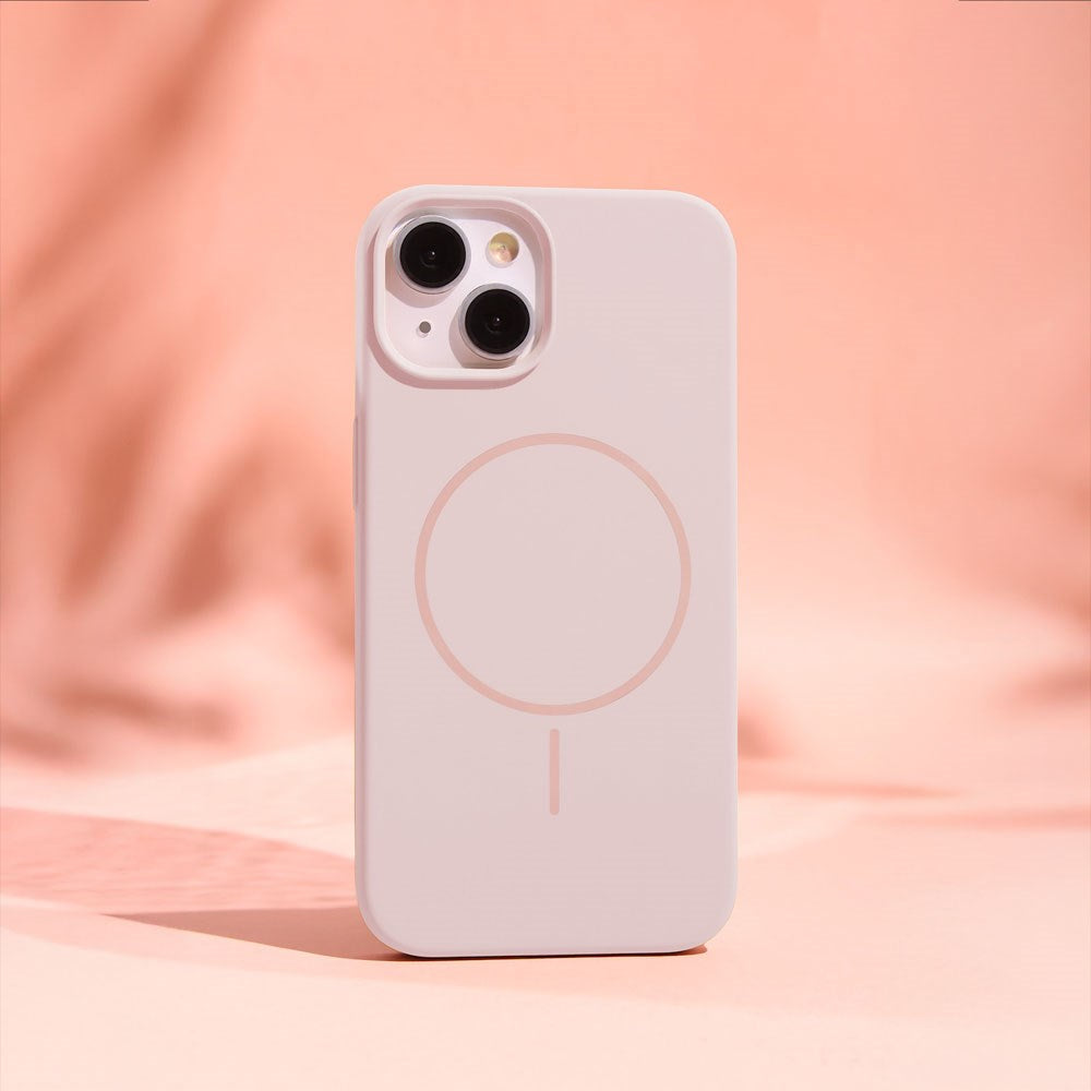 iPhone 15 Pro Max Silicone Thin Deksel - MagSafe Kompatibel - Rosa