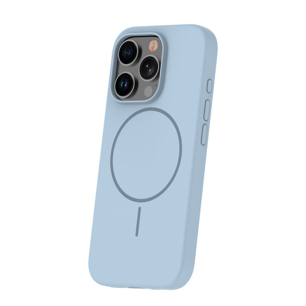 iPhone 12/12 Pro Silicone Thin Deksel - MagSafe Kompatibel - Lys Blå