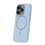iPhone 12/12 Pro Silicone Thin Deksel - MagSafe Kompatibel - Lys Blå
