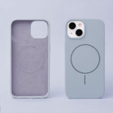iPhone 12/12 Pro Silicone Thin Deksel - MagSafe Kompatibel - Lys Blå