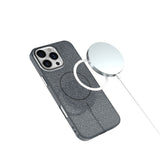 iPhone 12/12 Pro Glitter Thin Deksel - MagSafe Kompatibel - Svart