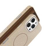 iPhone 12/12 Pro Glitter Thin Deksel - MagSafe Kompatibel - Brun