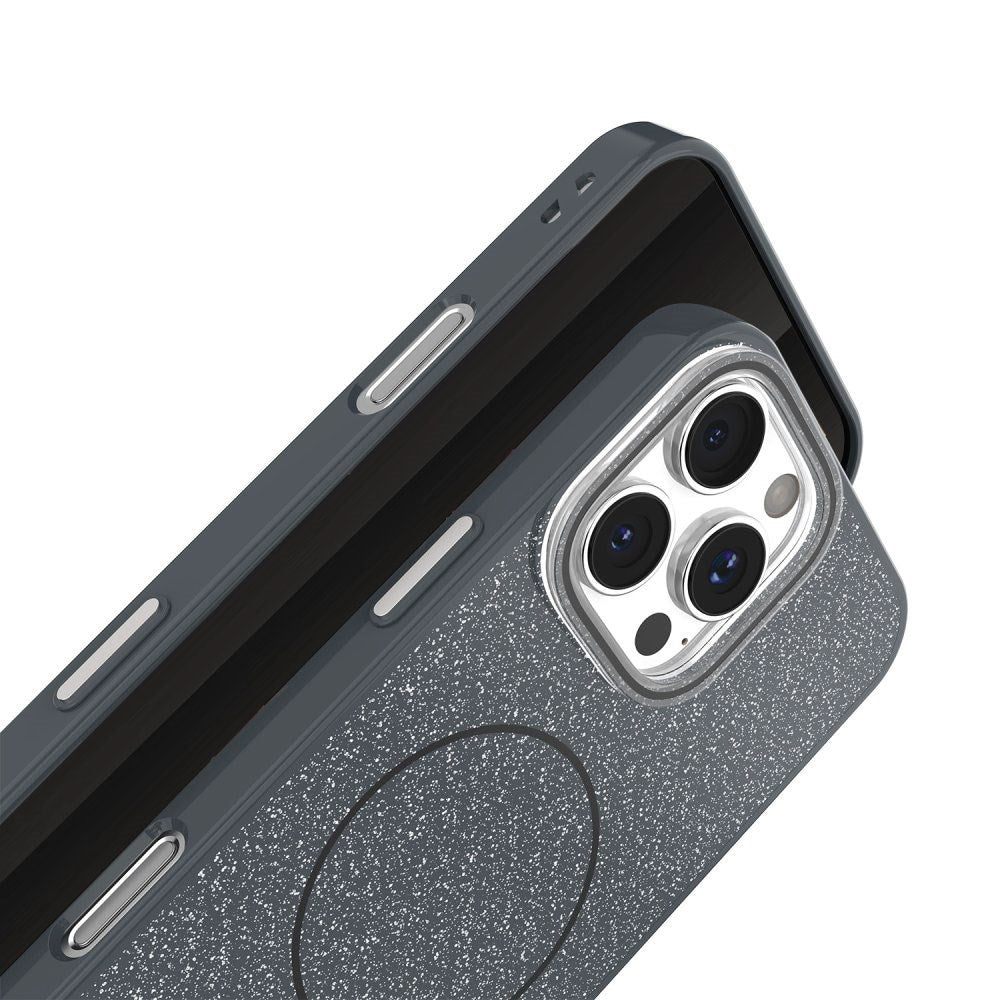 iPhone 17e / 16e TFO Glitter Thin Deksel - MagSafe Kompatibel - Svart