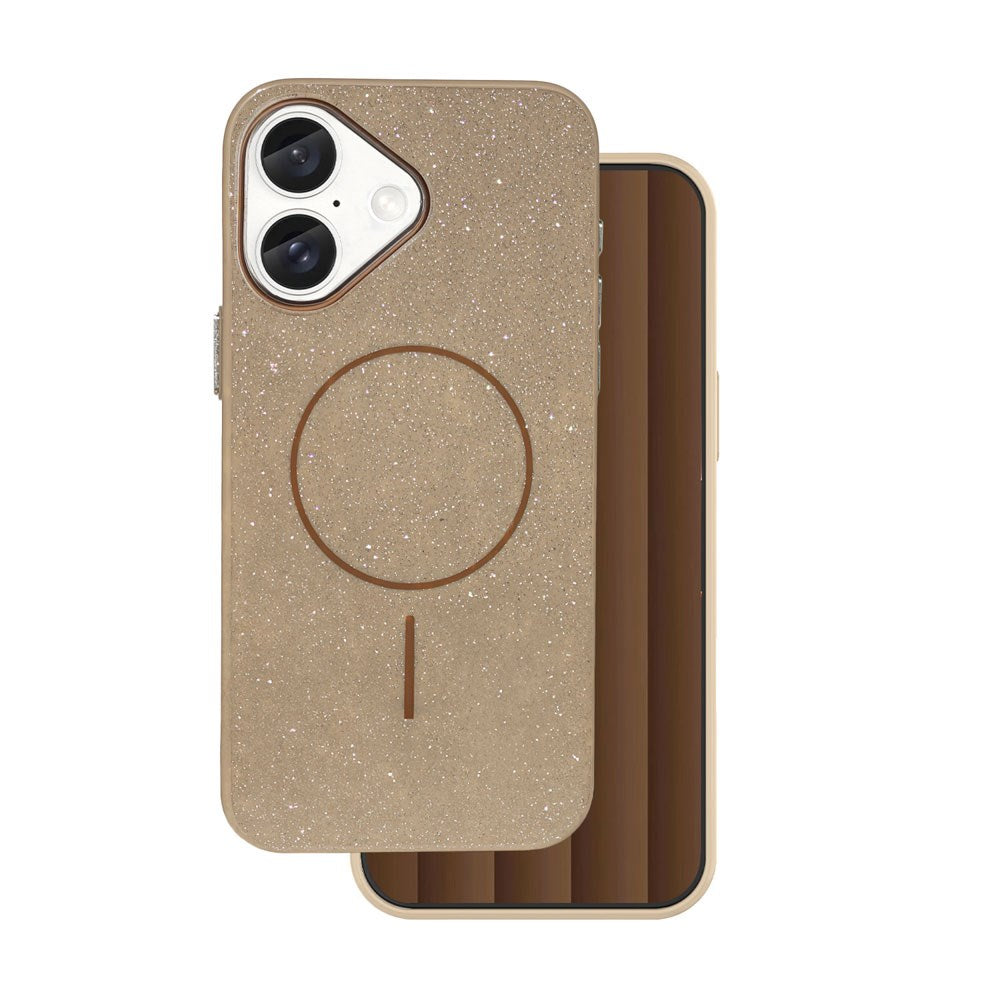 iPhone 17 TFO Glitter Thin Deksel - MagSafe Kompatibel - Brun