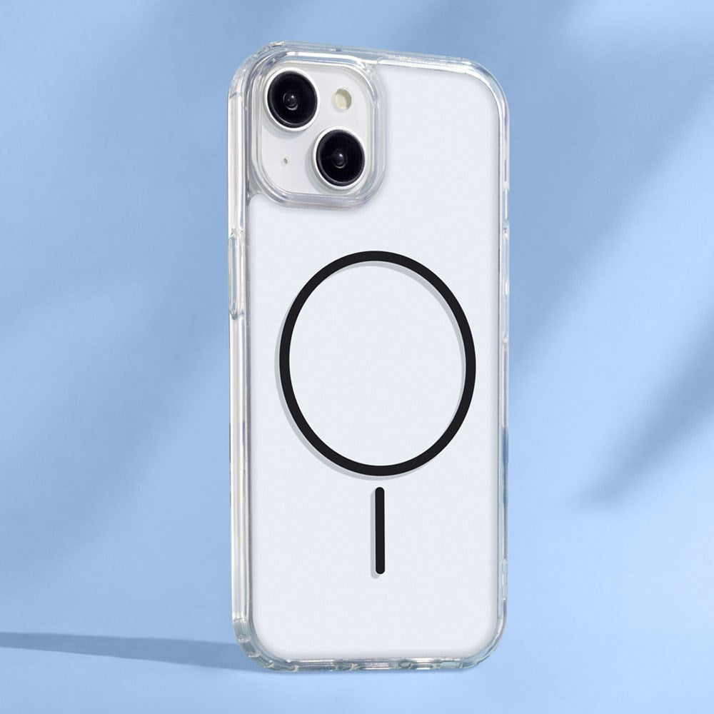 iPhone 17 TFO Anti-Shock Thin Deksel - MagSafe Kompatibel - Gjennomsiktig / Svart