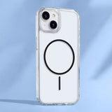 iPhone 17 TFO Anti-Shock Thin Deksel - MagSafe Kompatibel - Gjennomsiktig / Svart