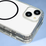 iPhone 17 TFO Anti-Shock Thin Deksel - MagSafe Kompatibel - Gjennomsiktig / Svart