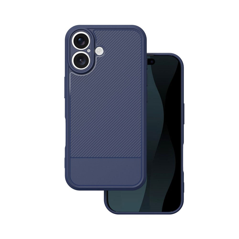 iPhone 17 TFO Simple Carbon Deksel - Blå
