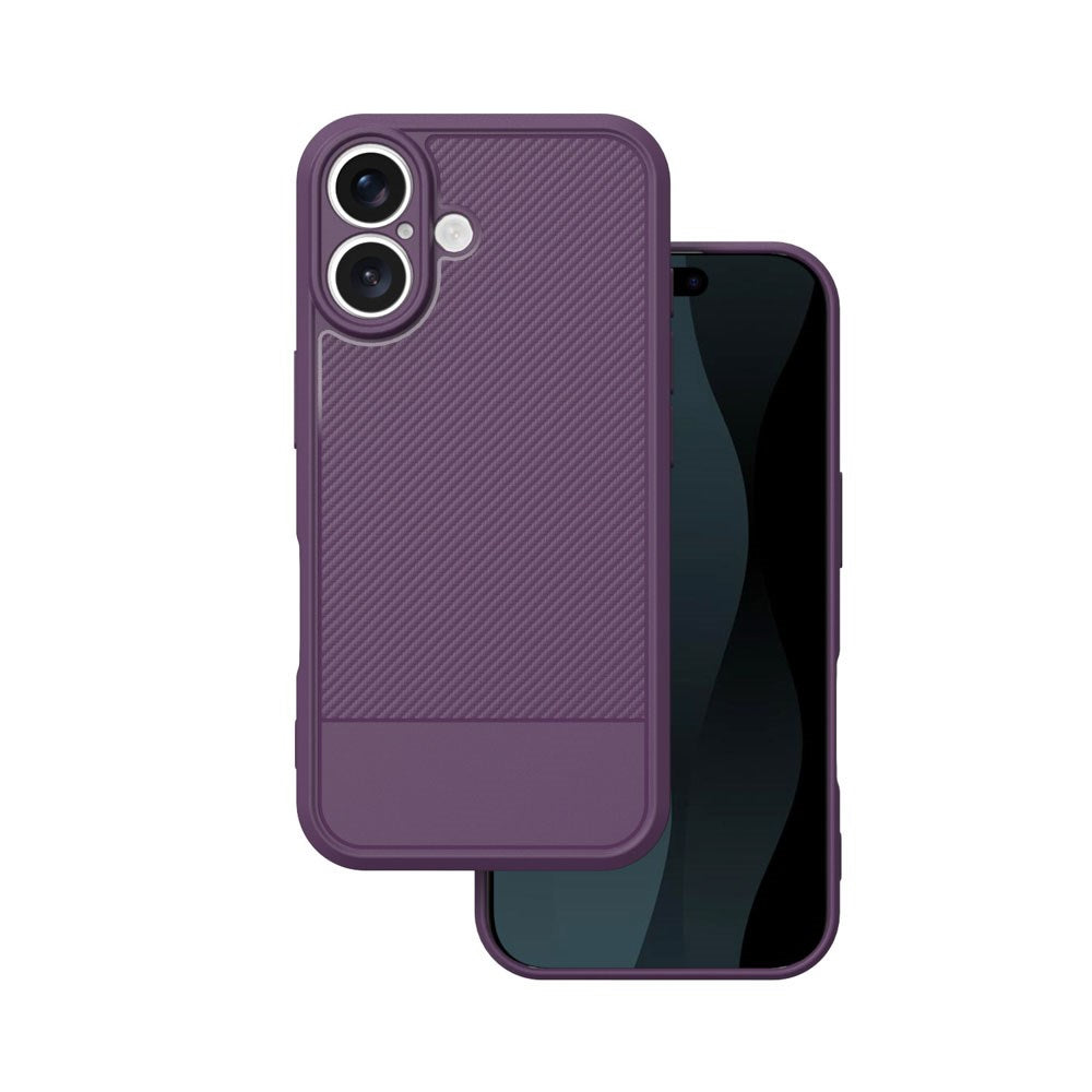 iPhone 17 TFO Simple Carbon Deksel - Lilla