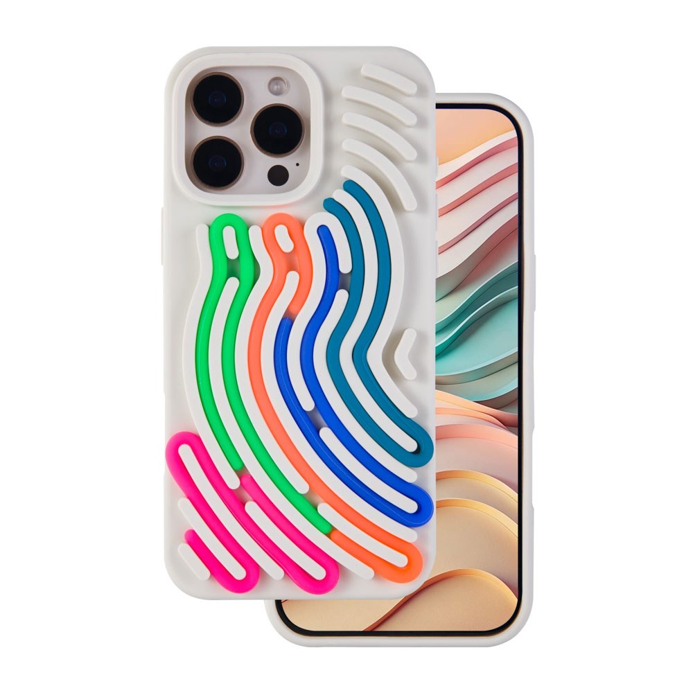 iPhone 16 Pro Max TFO DIY Snake Silikon Deksel - Beige