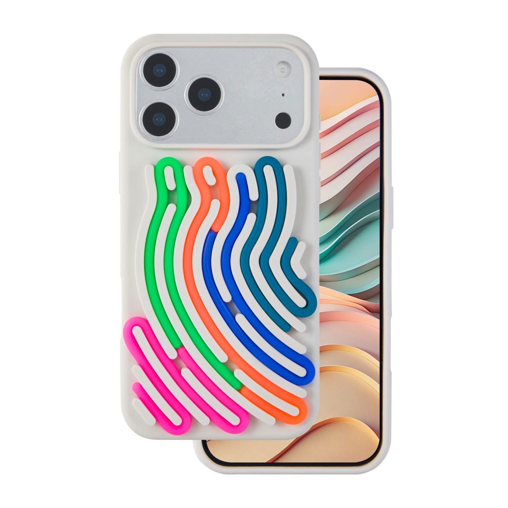 iPhone 17 Pro TFO DIY Snake Silikon Deksel - Beige