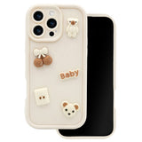 iPhone 11 TFO Ultra Trendy 3D Deksel - Beige Bear