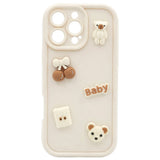iPhone 17 TFO Ultra Trendy 3D Deksel - Beige Bear