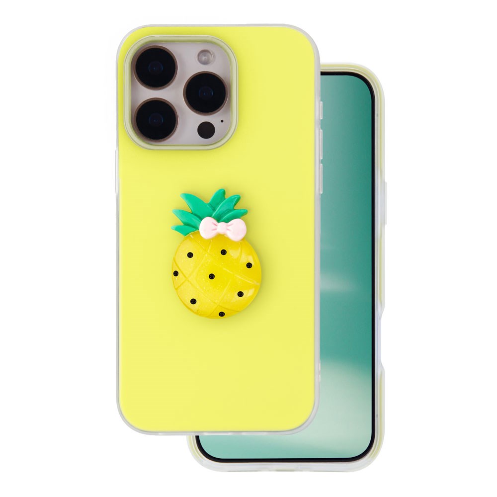 iPhone 16 Pro TFO 3D Frukt Deksel – Ananas