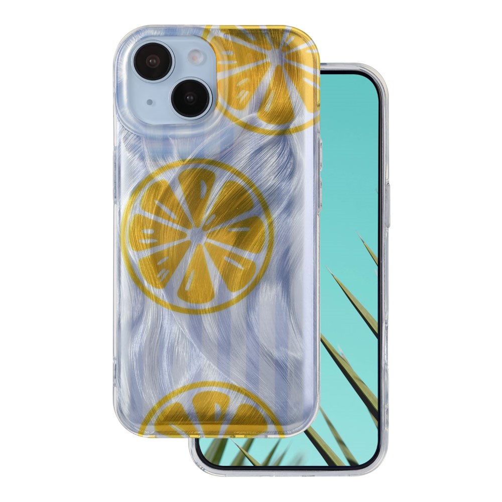 iPhone 15 TFO Ultra Trendy Sommer Deksel - Lemon