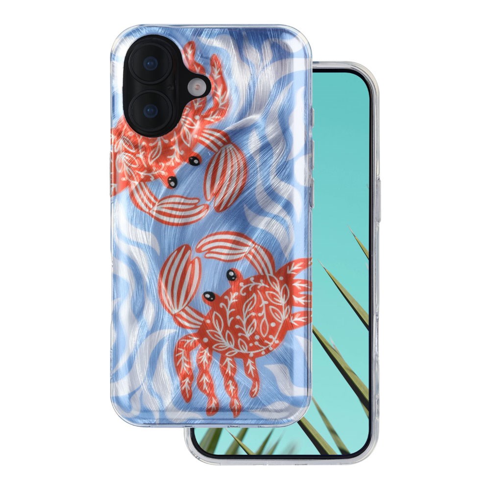 iPhone 16 TFO Ultra Trendy Sommer Deksel - Crab