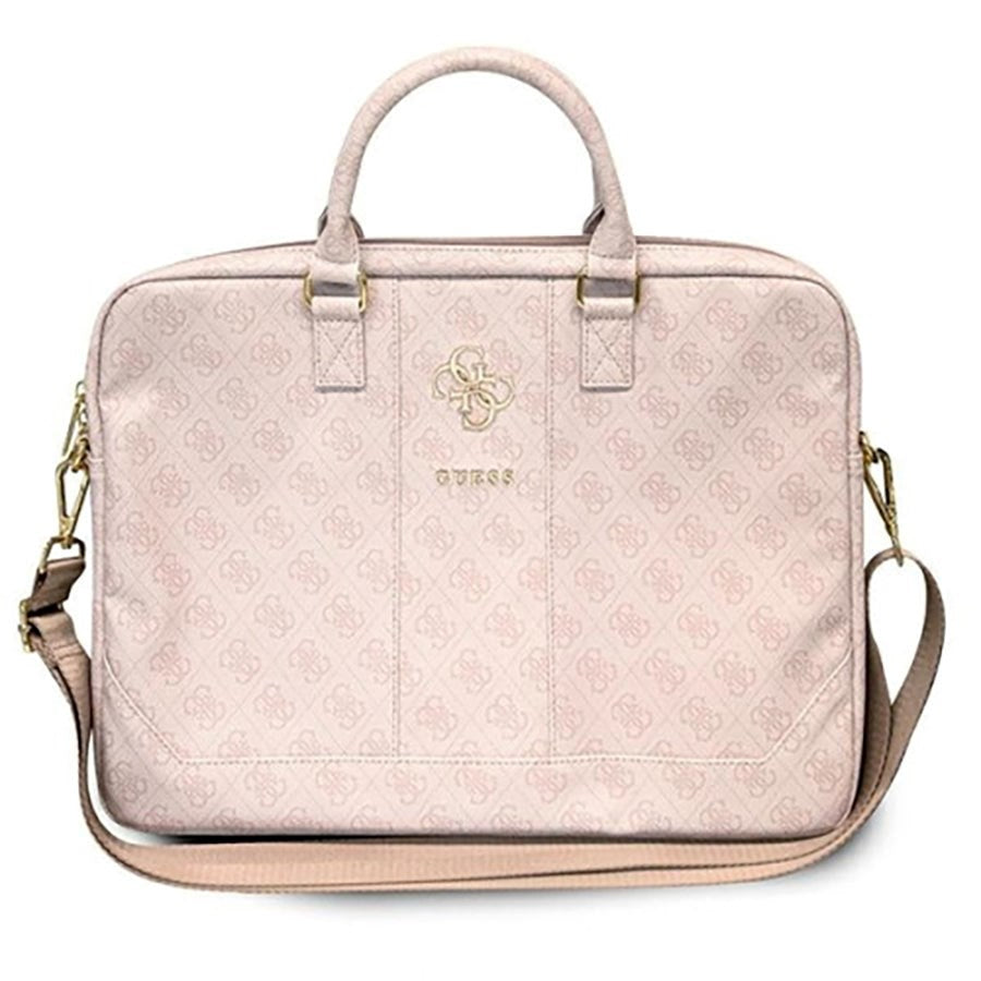 Guess Veske i kunstskinn For Laptop 15" - Big Logo - Rosa