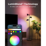 Govee Tree Floor Lamp med 3 Spotter - Svart