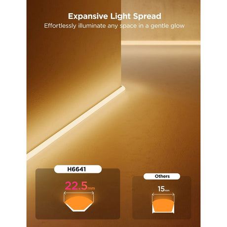 Govee Neon Rope Light for Vegg - 5m - Hvit