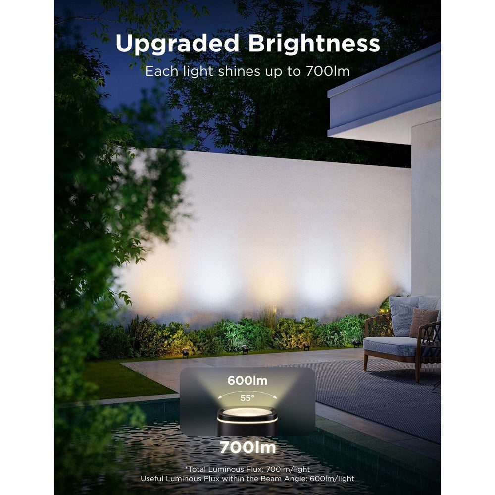 Govee Outdoor Spotlights - 2 stk. - med Multimontering - Svart
