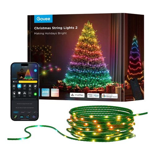 Govee Julelys String RGB LED - 20M - Grønn