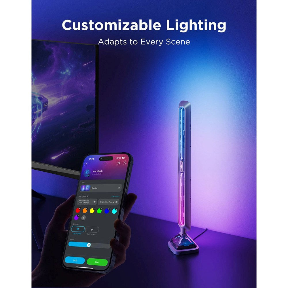 Govee Smart Gaming Light Bars Pro - Tresidig - Gjennomsiktig / Metall